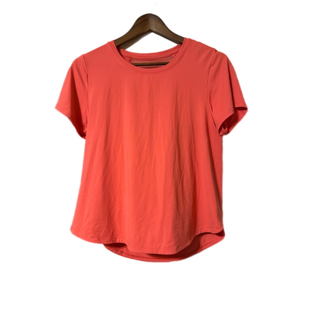 All in Motion T-Shirt Womens Medium Coral Orange Excellent Mesh Back Activewear